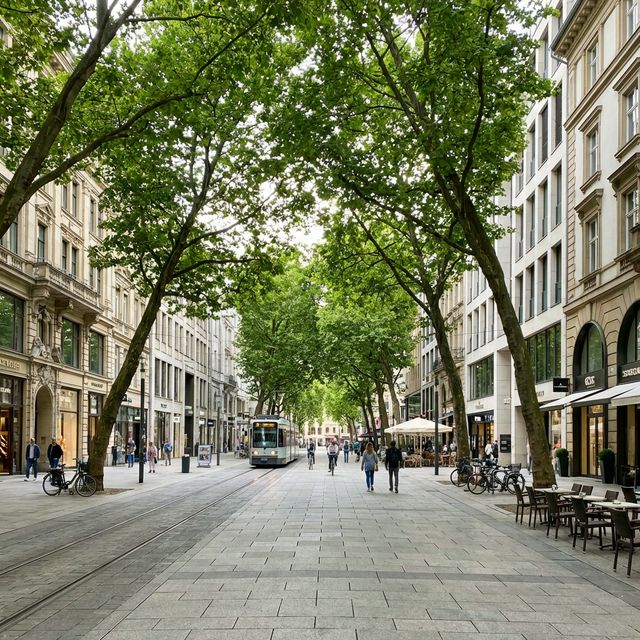 Clean transformed city street